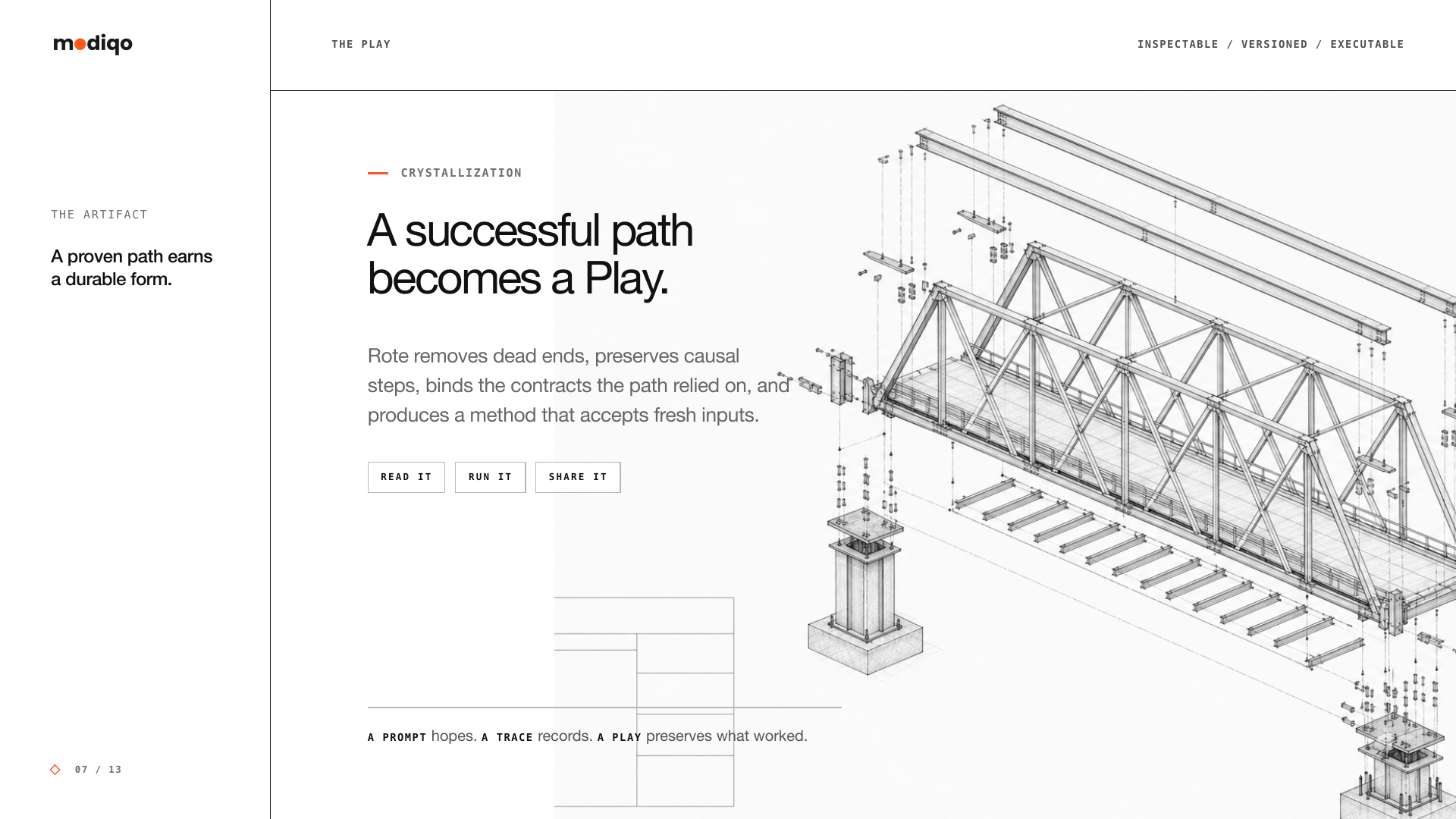 A successful path becomes a Play